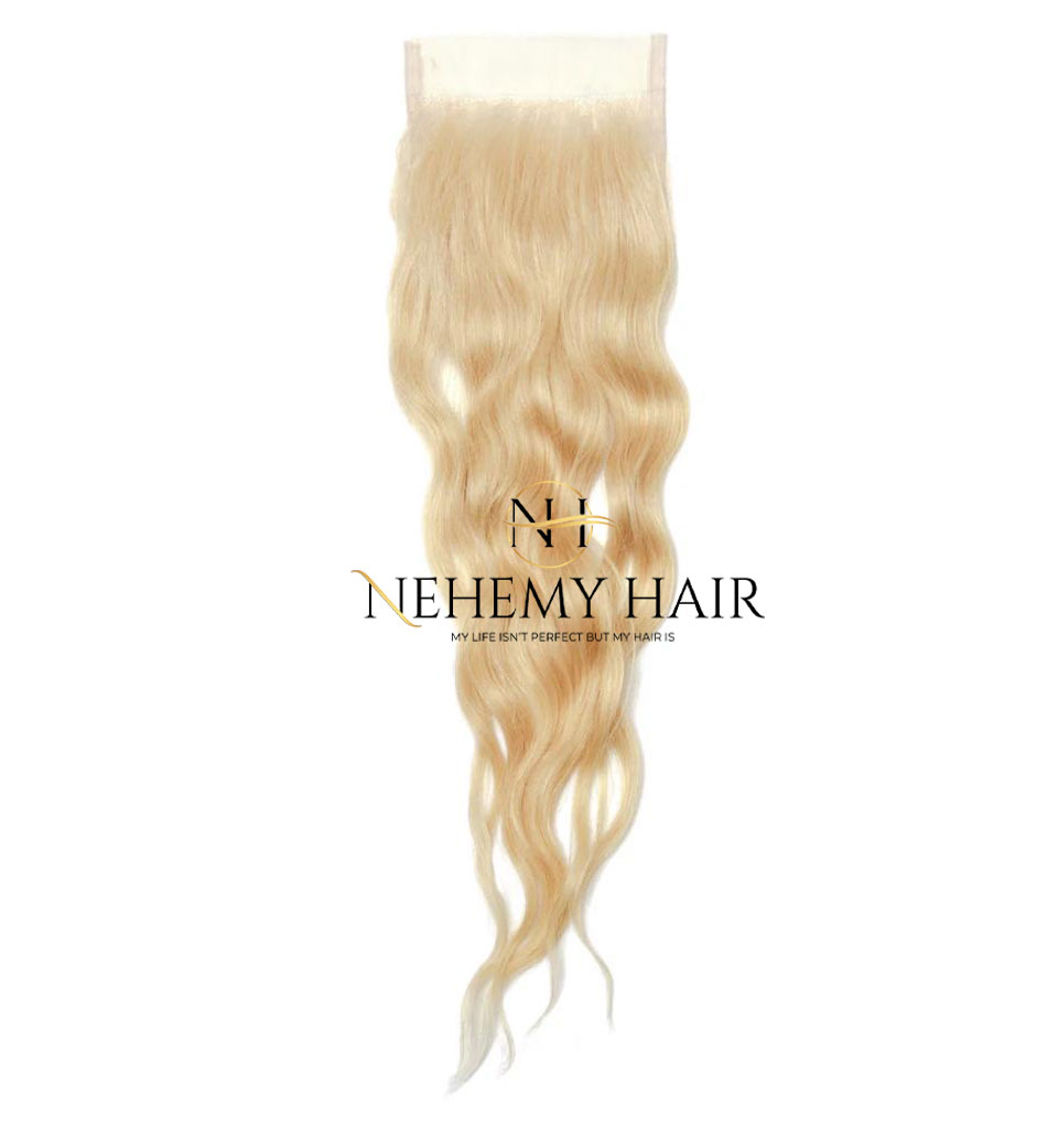 Closure Swiss Lace Blond 613 Wavy