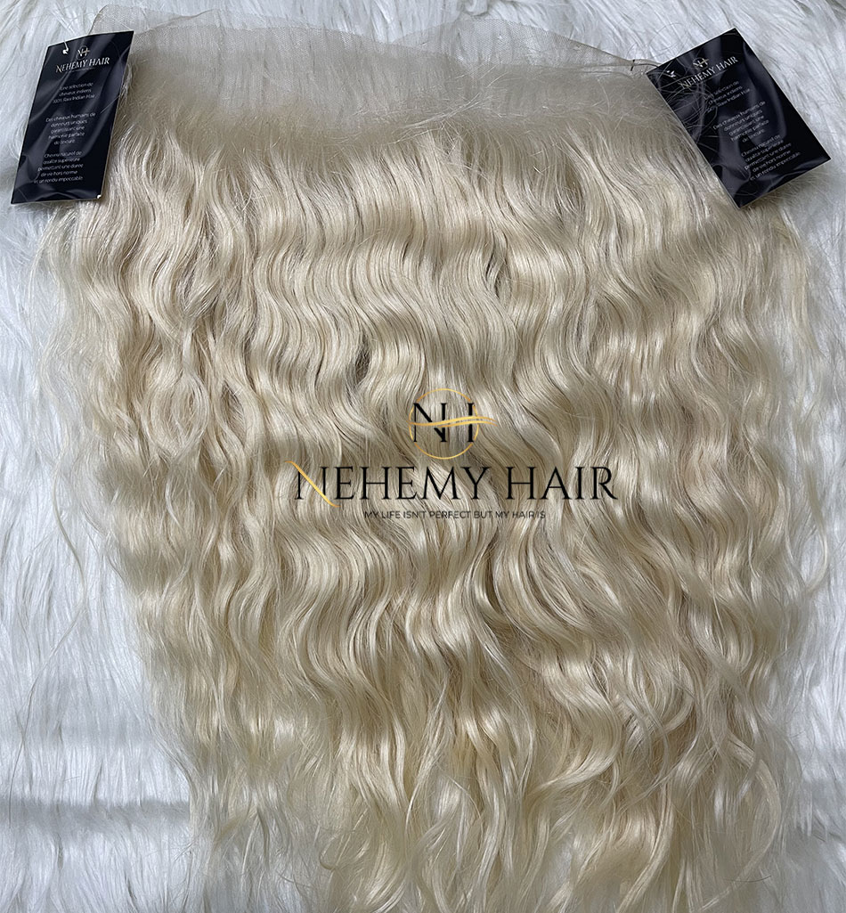 Closure-Wavy-Blond-613-Raw-Hair-Nehemy Closure Swiss Lace Blond 613 Wavy