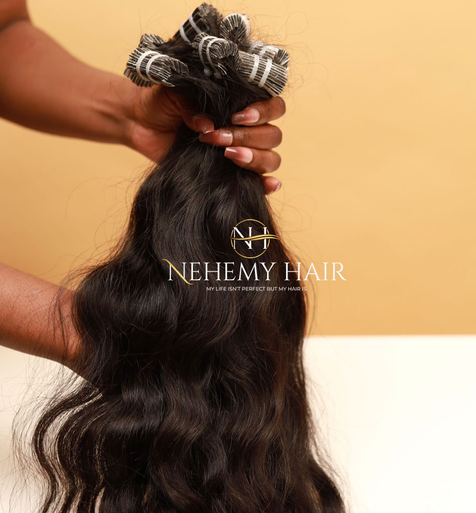 Tape-in Extensions cheveux indiens Raw Hair