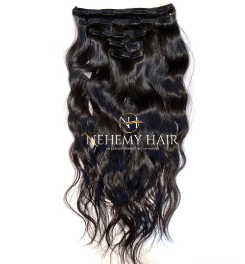 Extensions à clips cheveux indiens Raw Hair