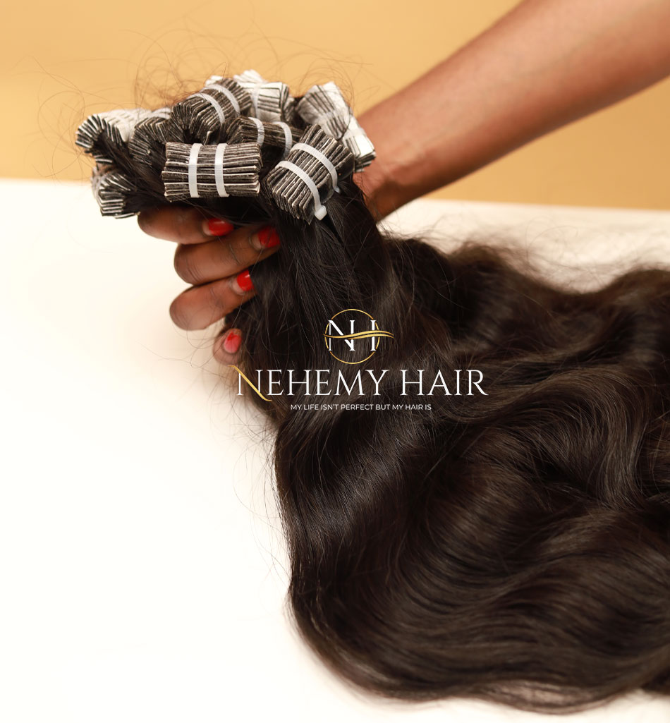 Extension-Tape-in-cheveux-indiens Tape-in Extensions cheveux indiens Raw Hair