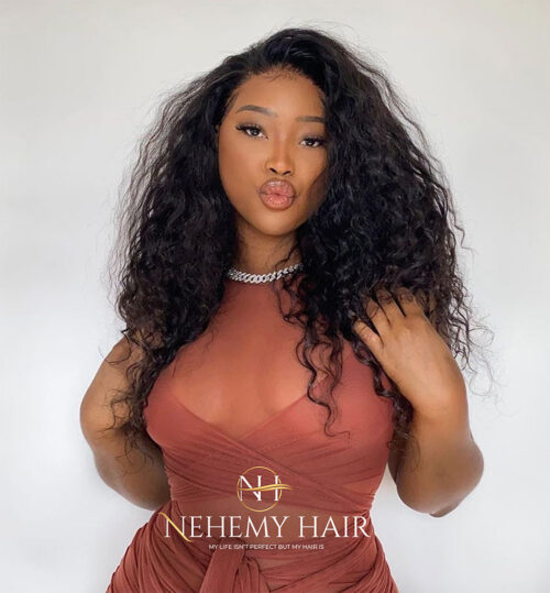 Wig Lace frontale Curly Raw Hair