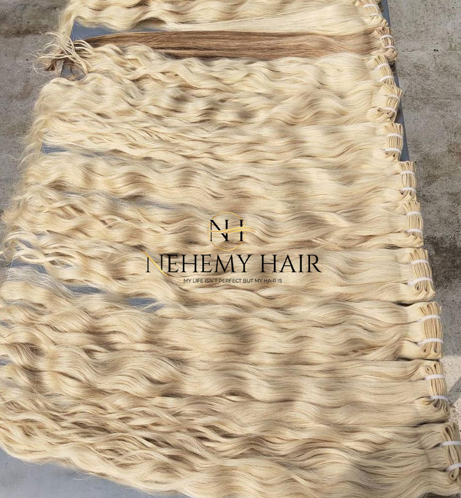 Tissage-Blond613-Wavy-Raw-Hair-Nehem Tissage Blond Wavy 613 Raw Hair