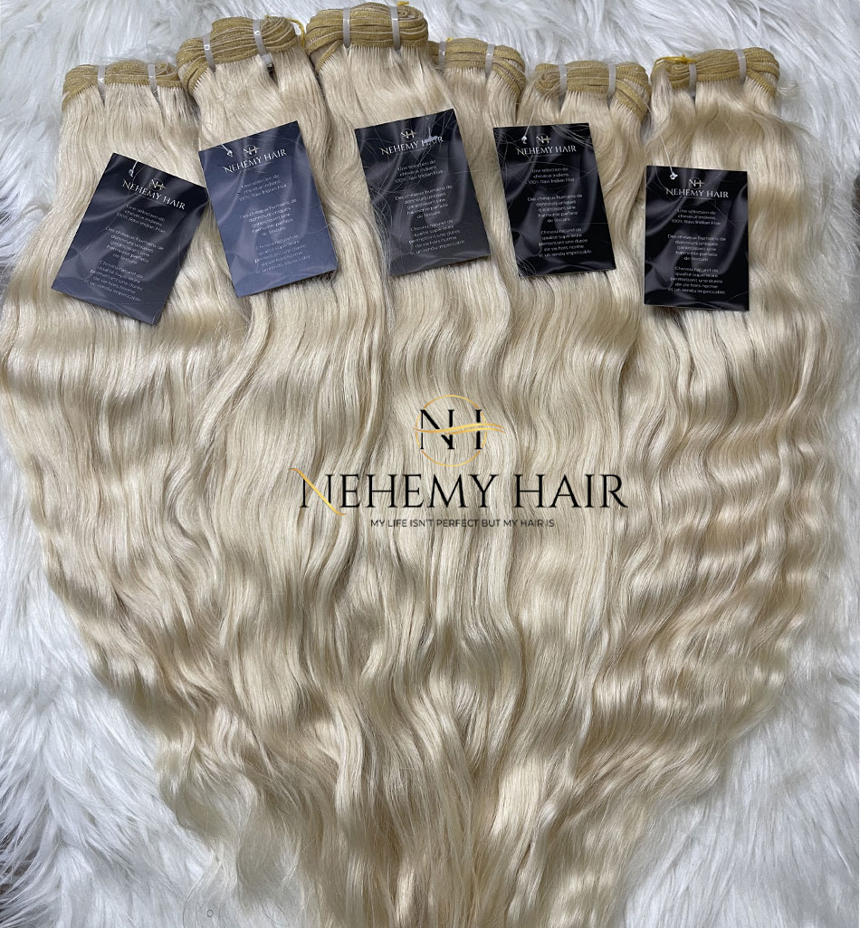 Tissage-Blonde-Wavy-Raw-Hair-Nehemy Tissage Wavy Blond 613 Raw Hair