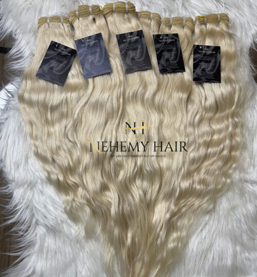 Tissage Wavy Blond 613 Raw Hair